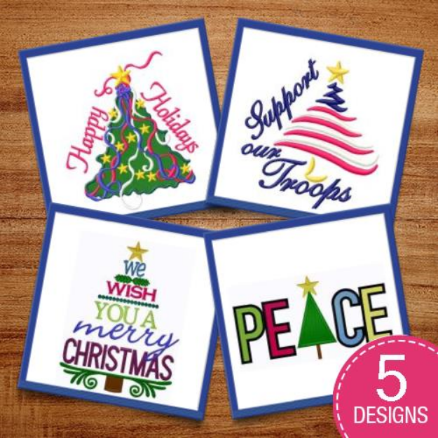 Picture of Christmas Tree Cheer Embroidery Design Pack