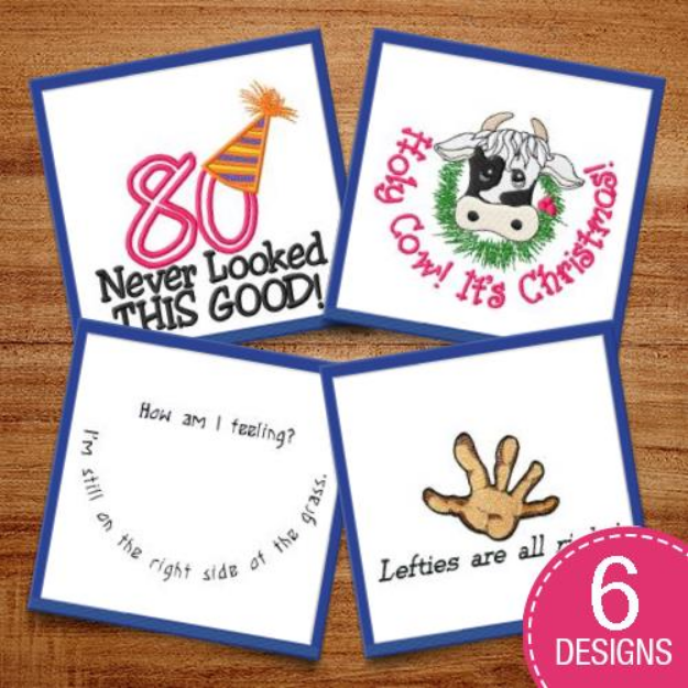 Picture of Put A Smile On Embroidery Design Pack