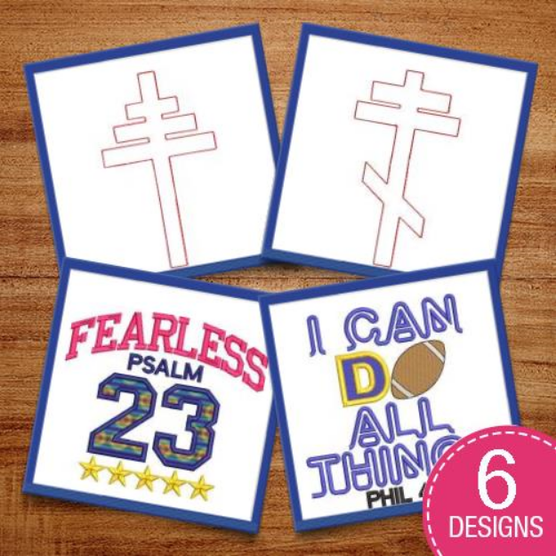 Picture of Religious Accents Embroidery Design Pack