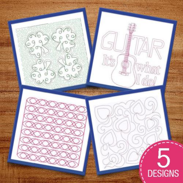 Picture of Redwork Quilt Blocks Embroidery Design Pack