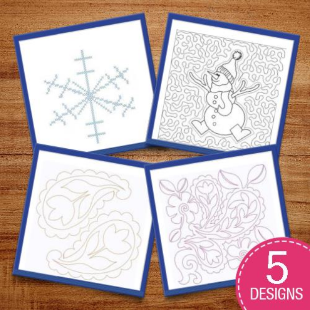 Picture of Quilting Shapes Embroidery Design Pack