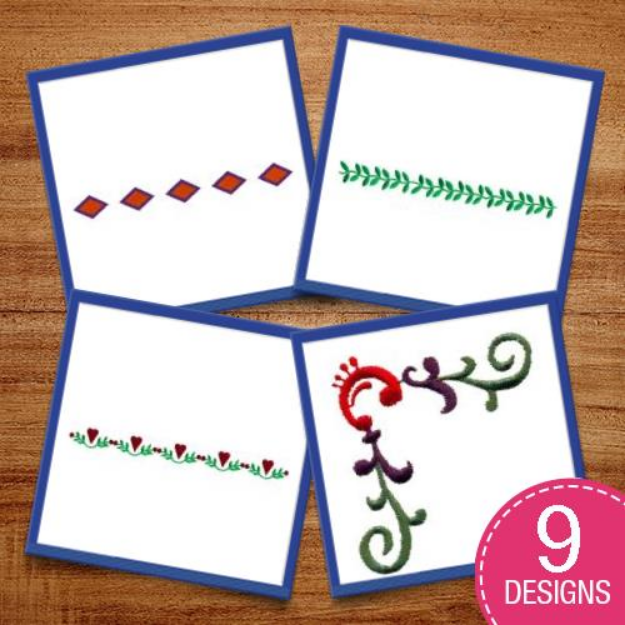 Picture of Edges &  Corners Embroidery Design Pack