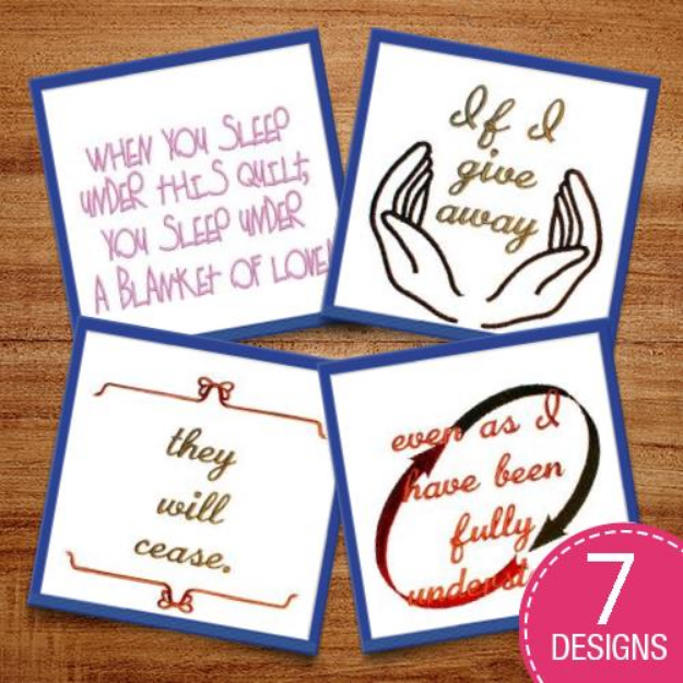 Picture of Wedding Quilt Designs Embroidery Design Pack