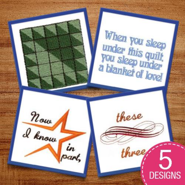Picture of Beautiful Quilt Blocks Embroidery Design Pack
