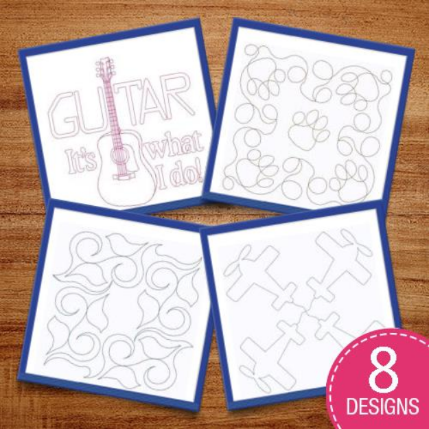 Picture of Stipple Squares Embroidery Design Pack
