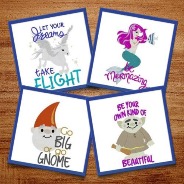 Picture of Make Believe In Yourself Embroidery Design Pack