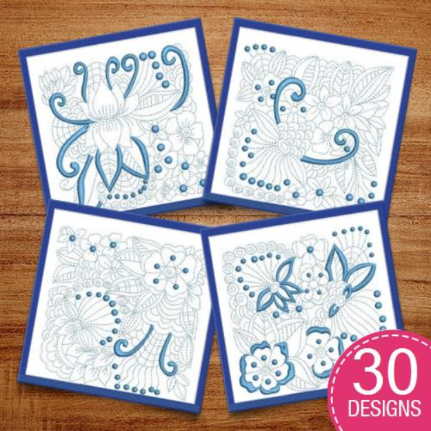 Picture of Spring Quilt Blocks Embroidery Design Pack