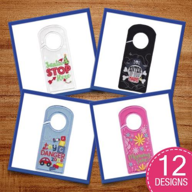 Picture of Door Hangers Embroidery Design Pack