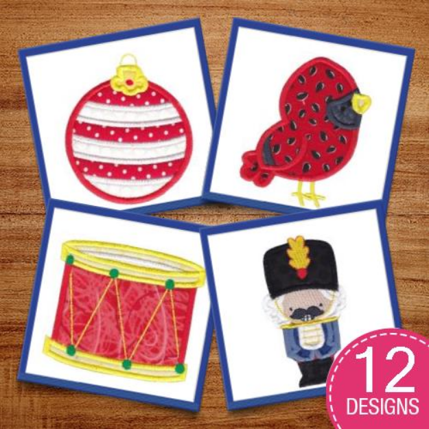 Picture of Christmas Applique Too Embroidery Design Pack