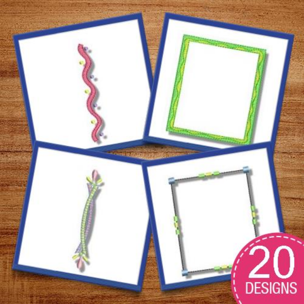 Picture of Whimsy Frames and Borders Embroidery Design Pack