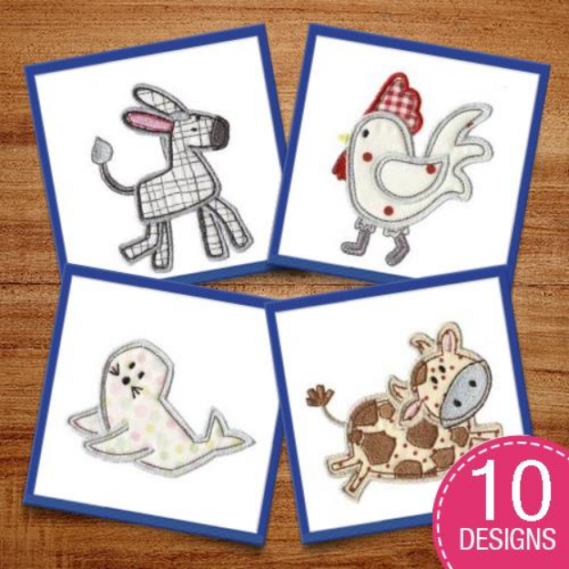 Picture of Little Stitchies Applique Embroidery Design Pack