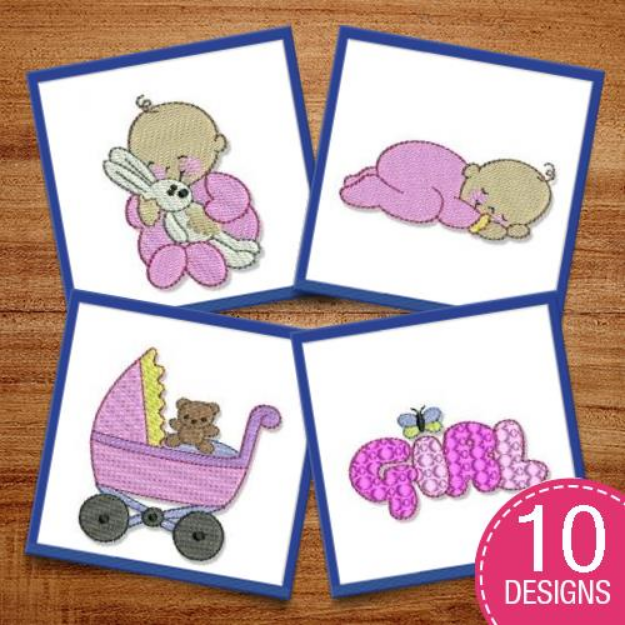 Picture of Hush Baby Too Embroidery Design Pack