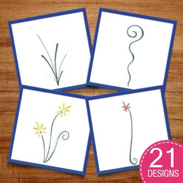 Picture of Elegant Swirls 5x7 Embroidery Design Pack