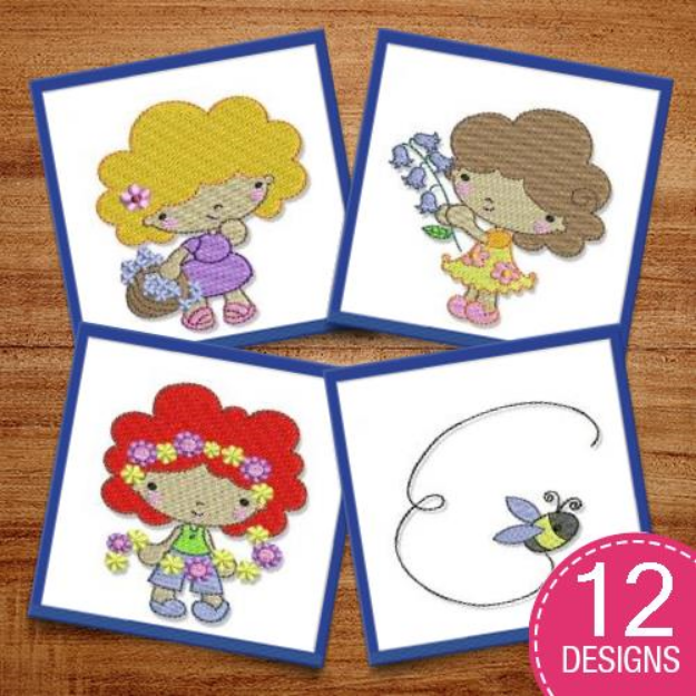 Picture of Spring Cuties Embroidery Design Pack