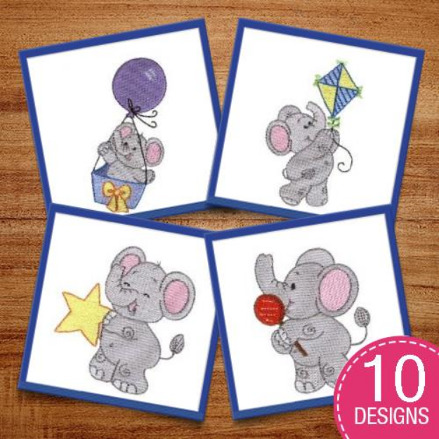 Picture of Little Jumbo Embroidery Design Pack