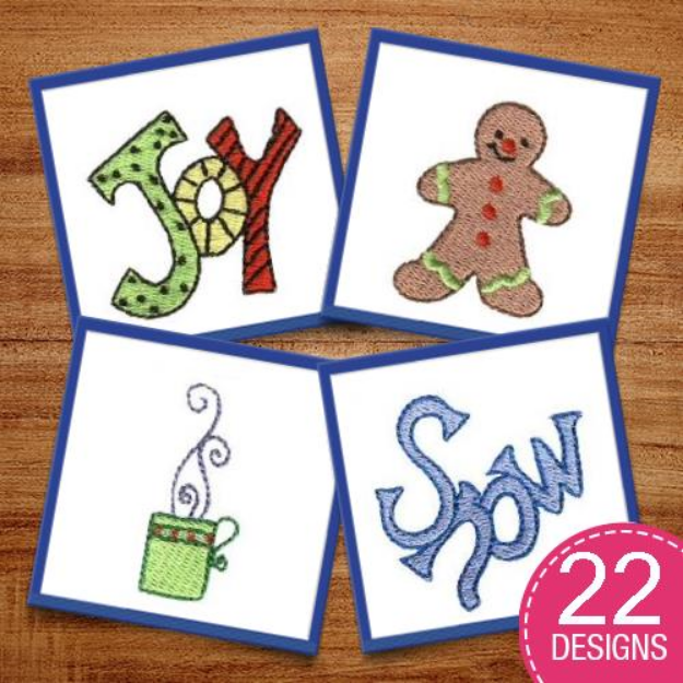 Picture of Christmas Minis Too Embroidery Design Pack