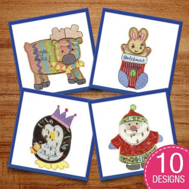 Picture of Christmas Inspirations Applique Embroidery Design Pack
