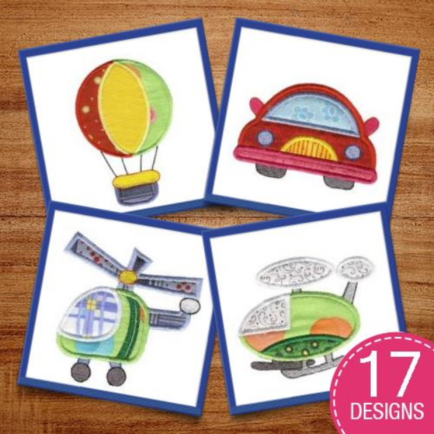 Picture of On The Move Applique Embroidery Design Pack
