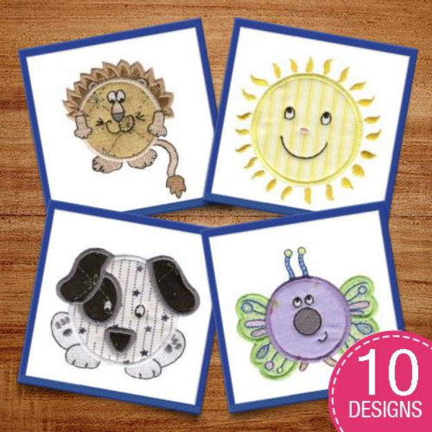 Picture of Roundys Too Applique Embroidery Design Pack