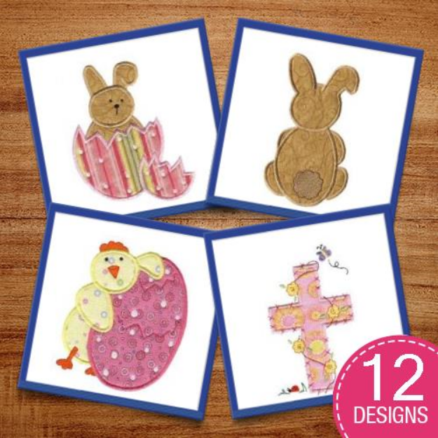Picture of Easter Applique Embroidery Design Pack