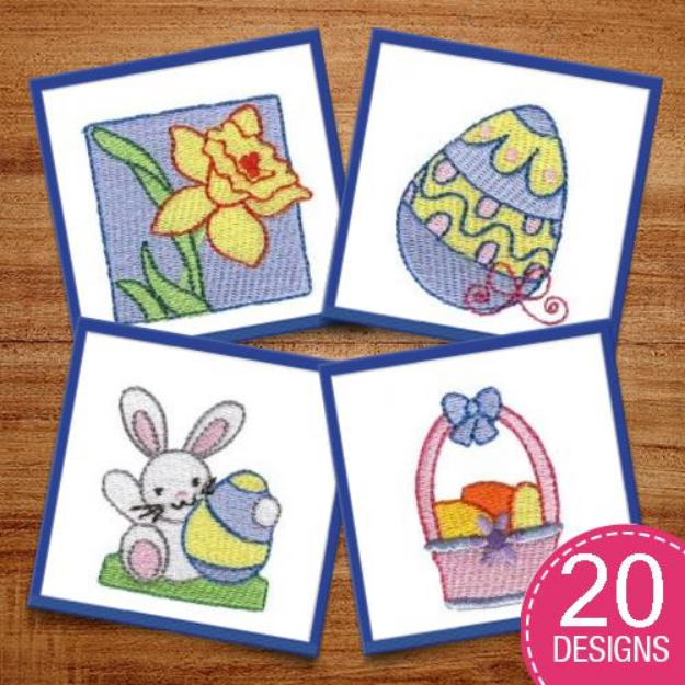 Picture of Easter Minis Embroidery Design Pack