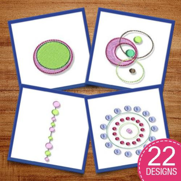 Picture of Lots of Dots Embroidery Design Pack