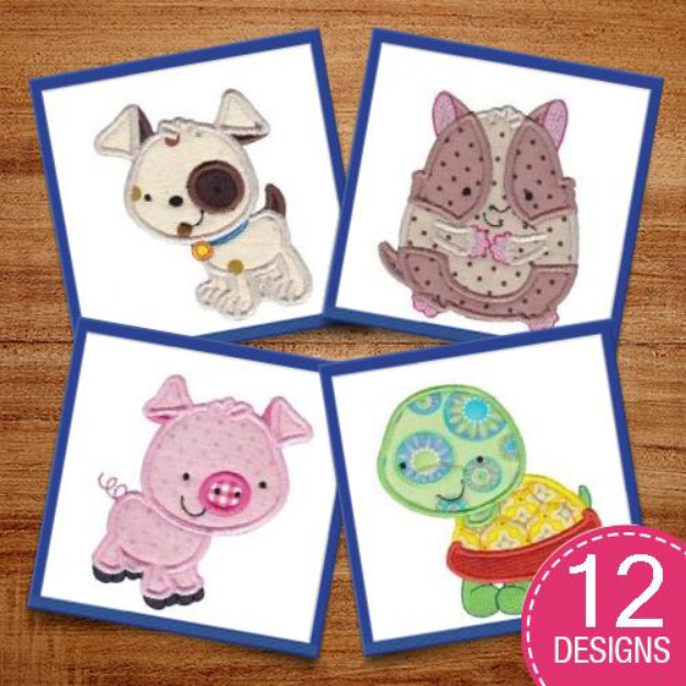 Picture of My Pet Applique Embroidery Design Pack