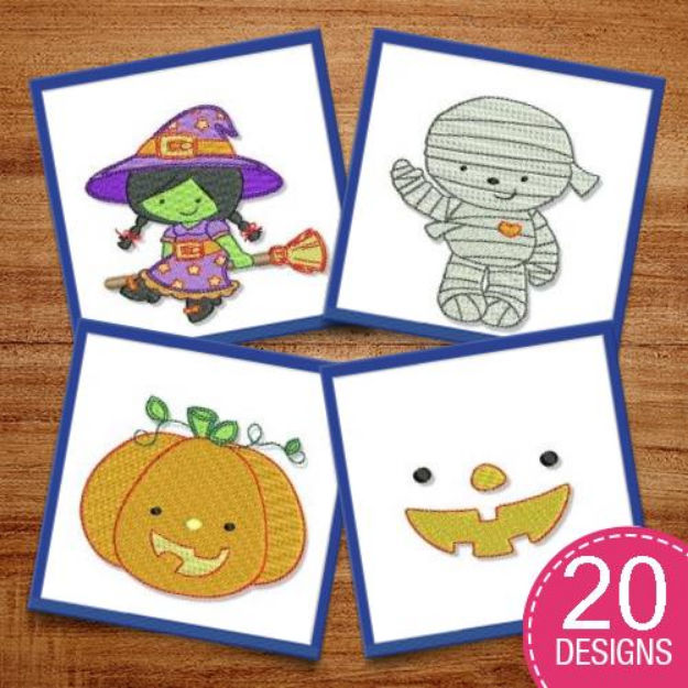 Picture of Too Cute To Spook Embroidery Design Pack