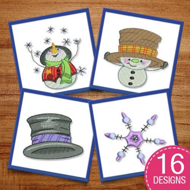 Picture of Snowbaby Embroidery Design Pack