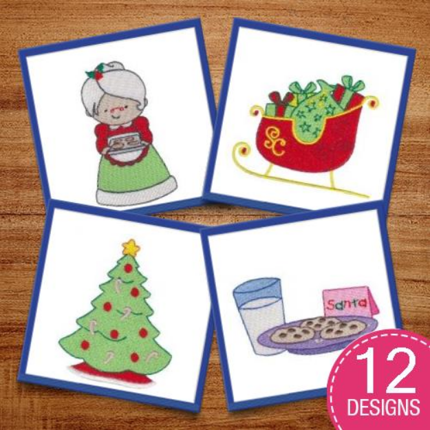 Picture of A Cute Christmas Embroidery Design Pack