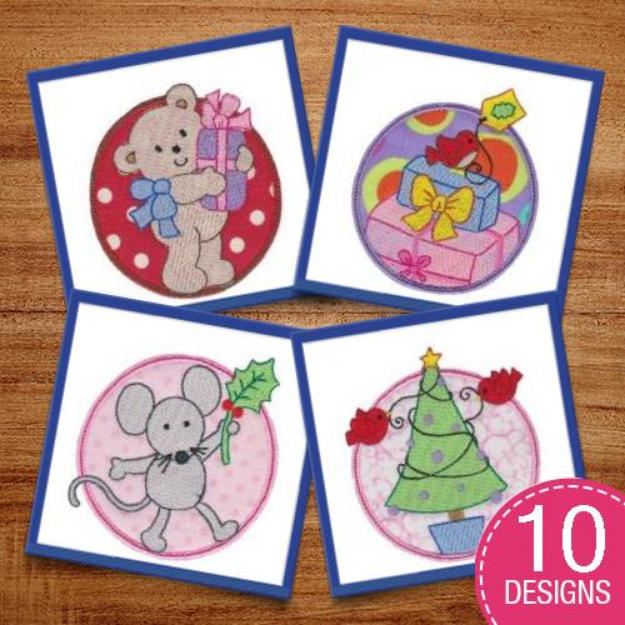 Picture of Christmas Circle of Friends Embroidery Design Pack