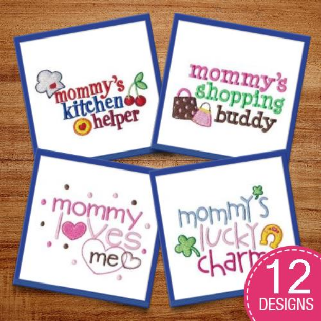 Picture of Dear Mommy Embroidery Design Pack