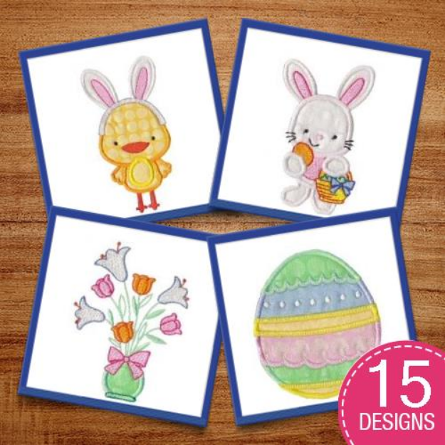 Picture of A Cute Easter Applique Embroidery Design Pack