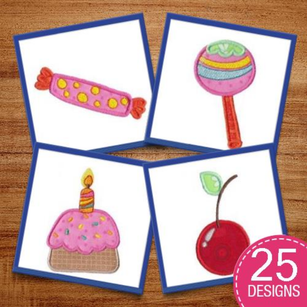 Picture of Eye Candy Applique Embroidery Design Pack