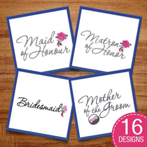 Picture of Wedding Sentiments Embroidery Design Pack