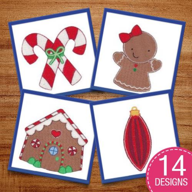 Picture of Jolly Christmas Embroidery Design Pack