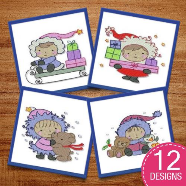 Picture of Little Eskimo Embroidery Design Pack