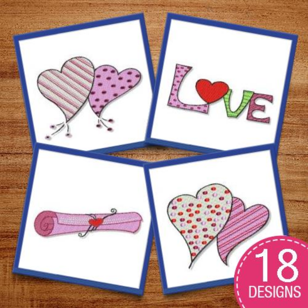 Picture of Valentine Fun Embroidery Design Pack