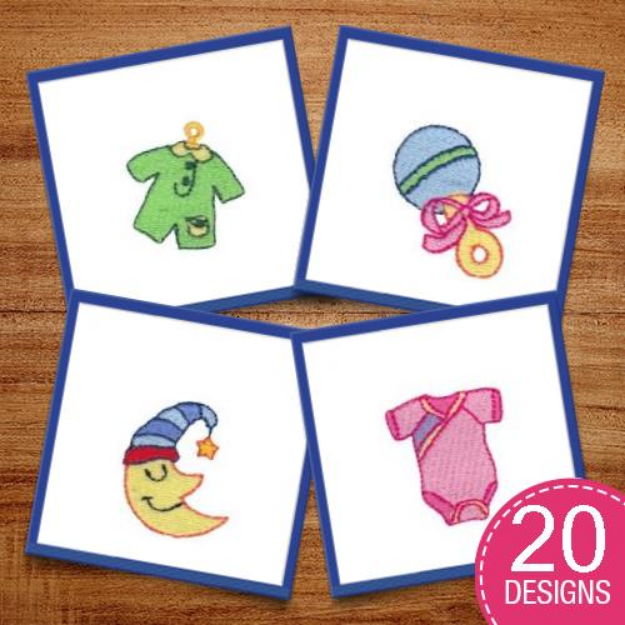 Picture of Baby Minis Embroidery Design Pack
