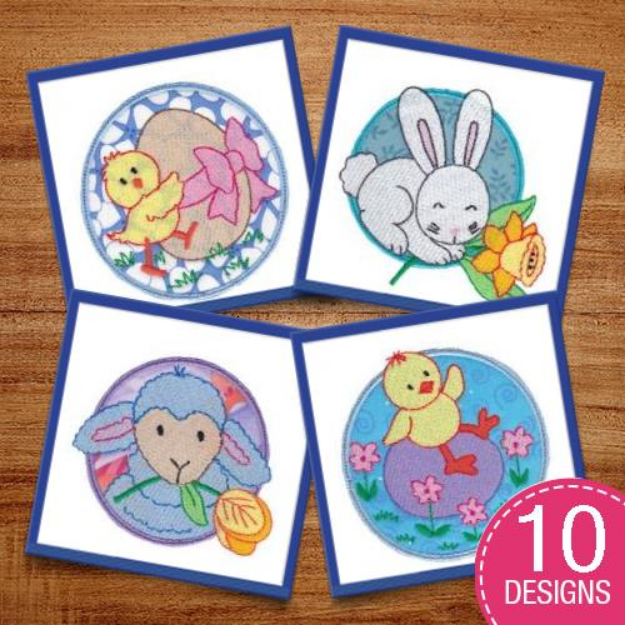 Picture of Easter Circle of Friends Embroidery Design Pack