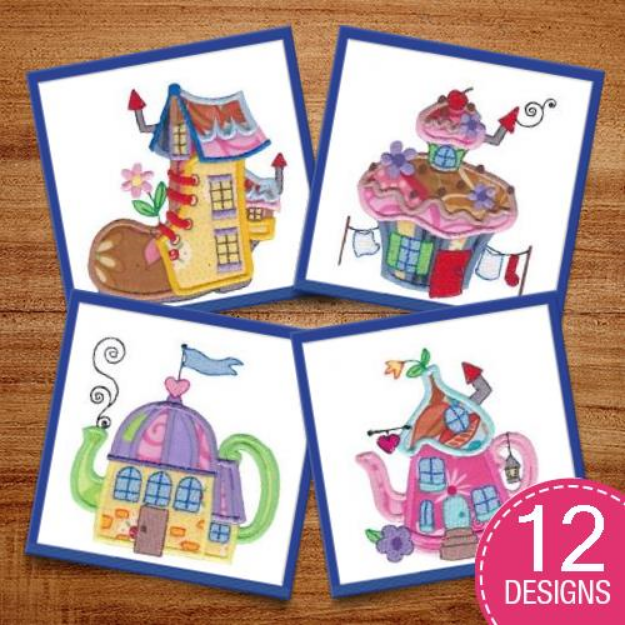 Picture of Whimsy Way Applique Embroidery Design Pack