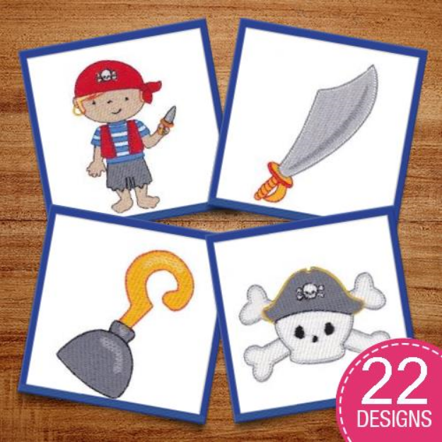 Picture of Pirates Life Embroidery Design Pack