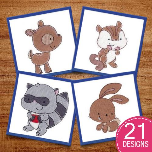Picture of Forest Animals Embroidery Design Pack