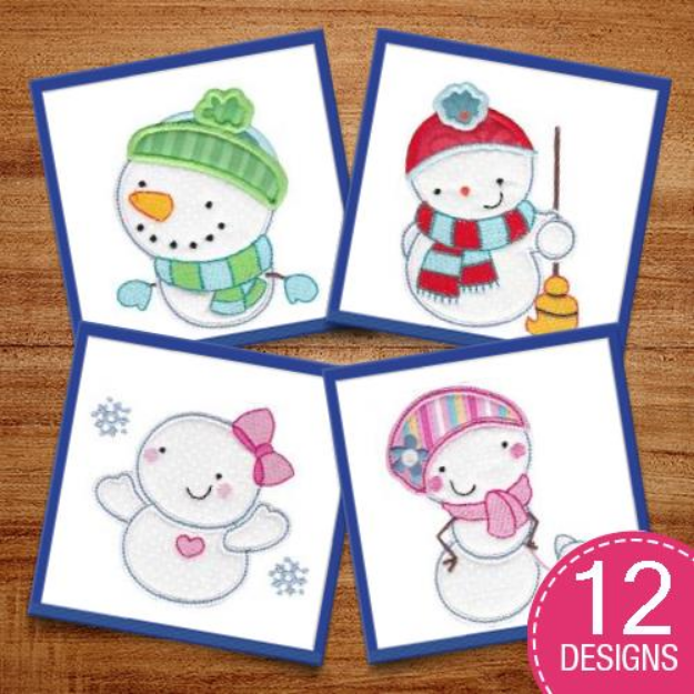 Picture of Snowbusiness Applique Embroidery Design Pack