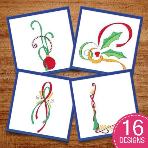 Picture of Christmas Doodads Too 5x7 Embroidery Design Pack
