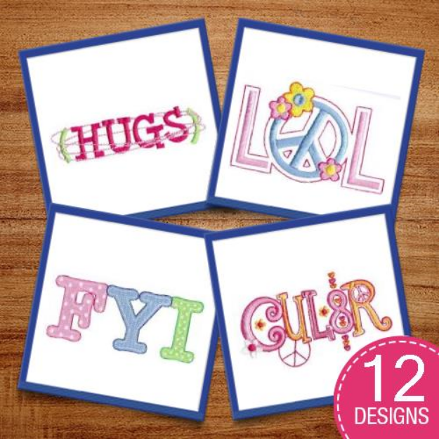 Picture of Techy Sentiments Embroidery Design Pack