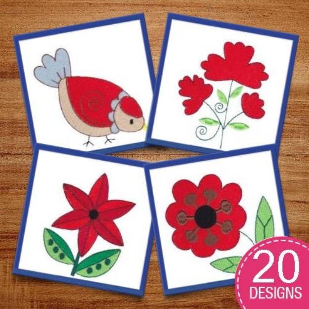 Picture of Spring Splendor Embroidery Design Pack