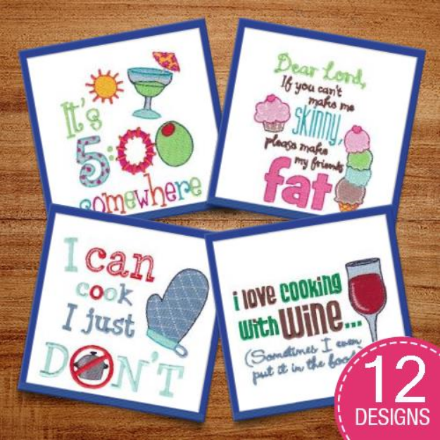 Picture of Kitchen Sentiments Too Embroidery Design Pack