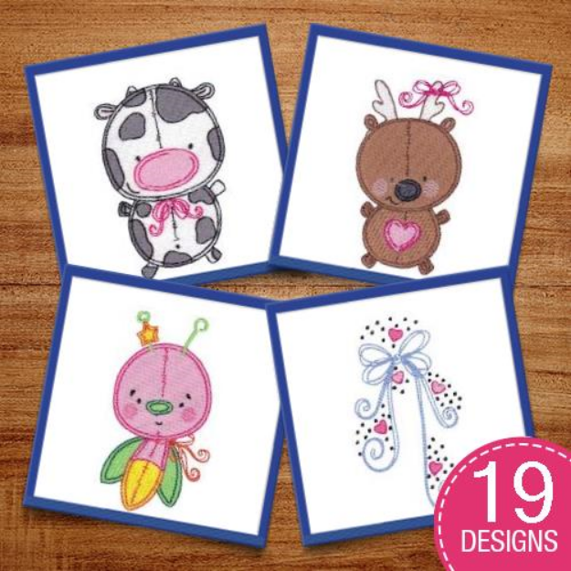 Picture of Baby Dolls Too Embroidery Design Pack