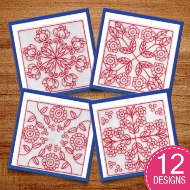 Picture of Spring Time Quilt Blocks Embroidery Design Pack